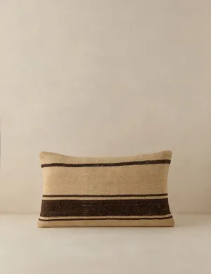 Vintage Lumbar Pillow No. 150, 12" x 20" Lulu and Georgia