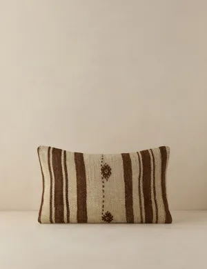 Vintage Lumbar Pillow No. 153, 12" x 20" Lulu and Georgia