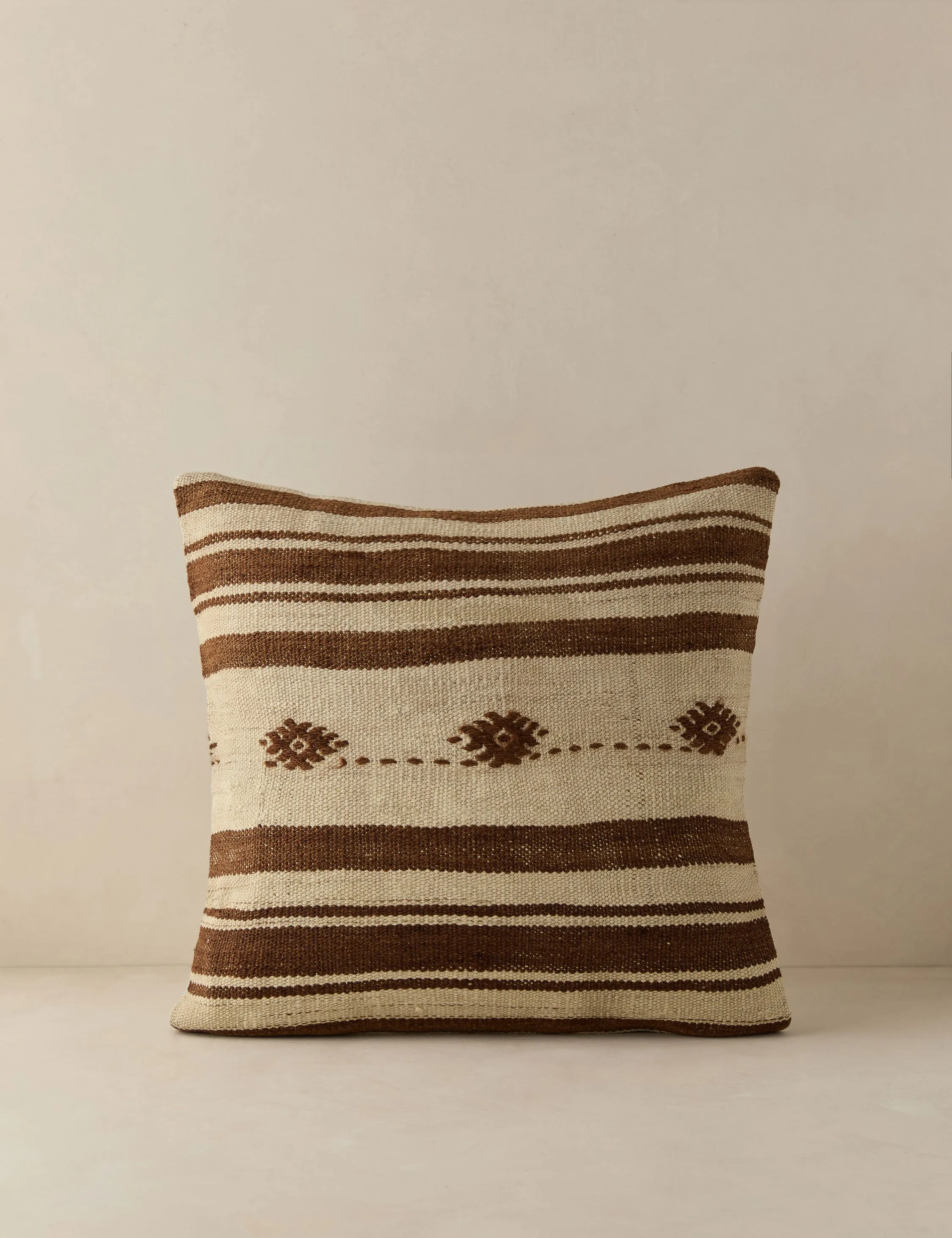 Vintage Lumbar Pillow No. 96, 20" x 20" Lulu and Georgia