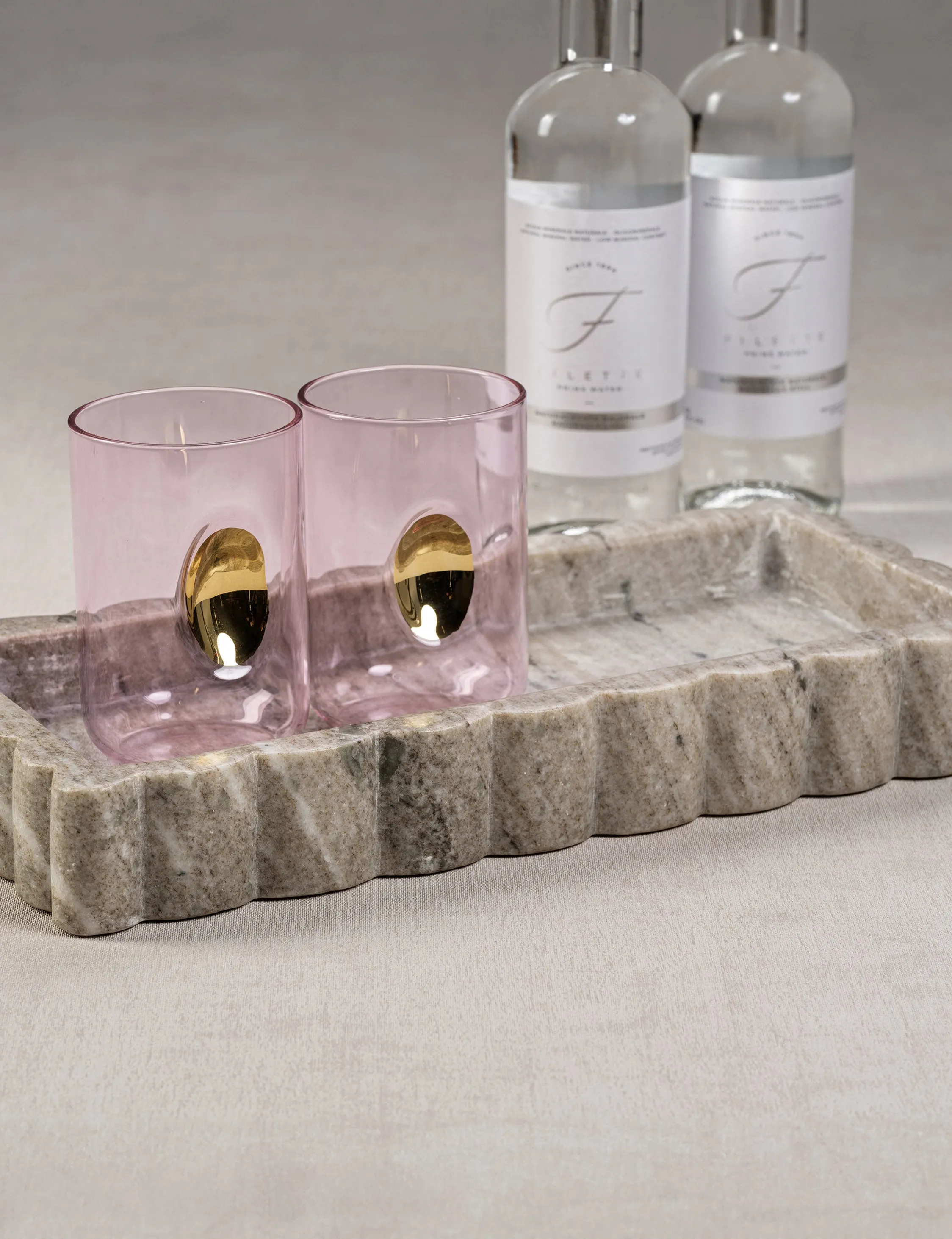 Yarisel Marble Tray Lulu and Georgia