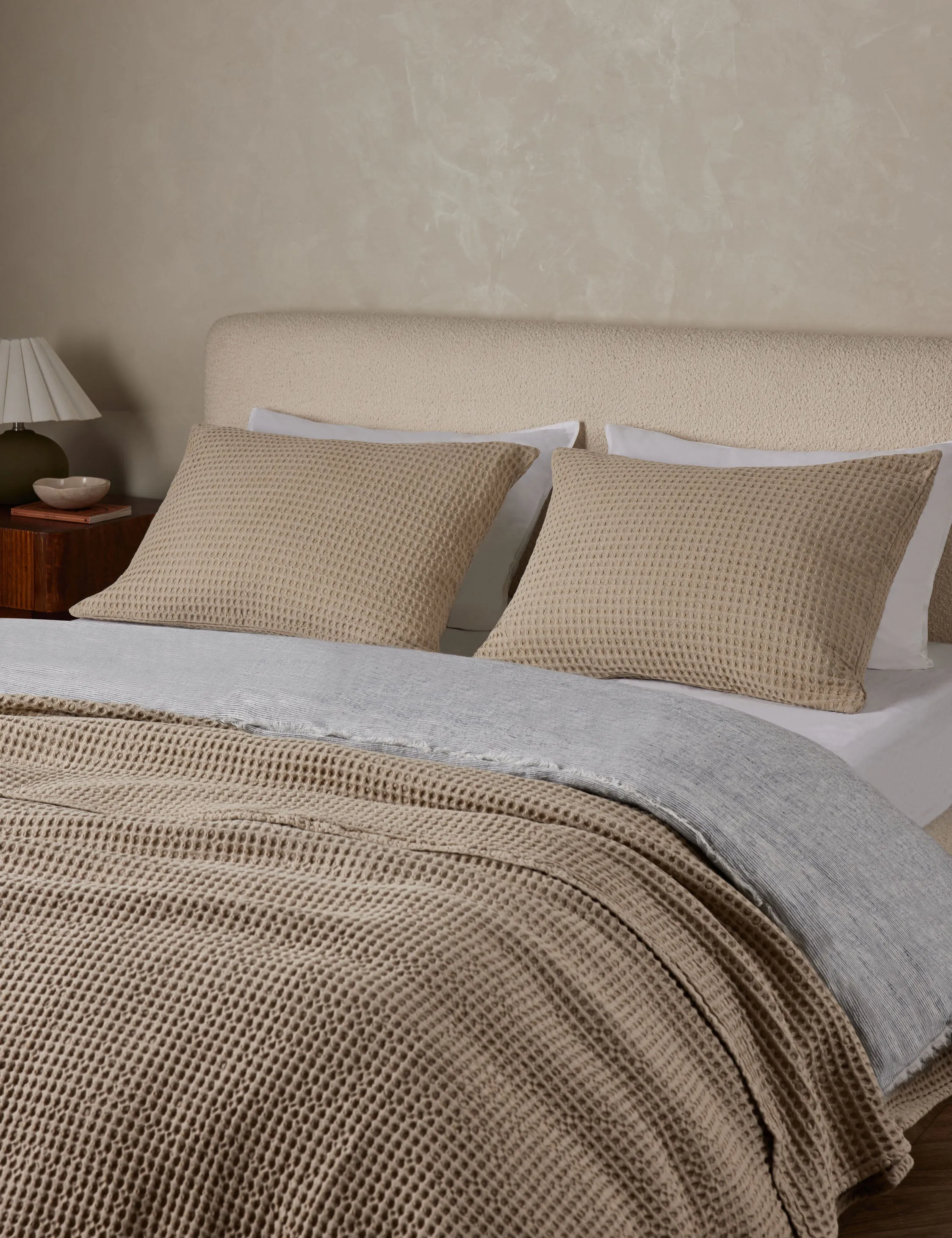 Zuma Cotton Waffle Weave Sham by Pom Pom at Home Lulu and Georgia