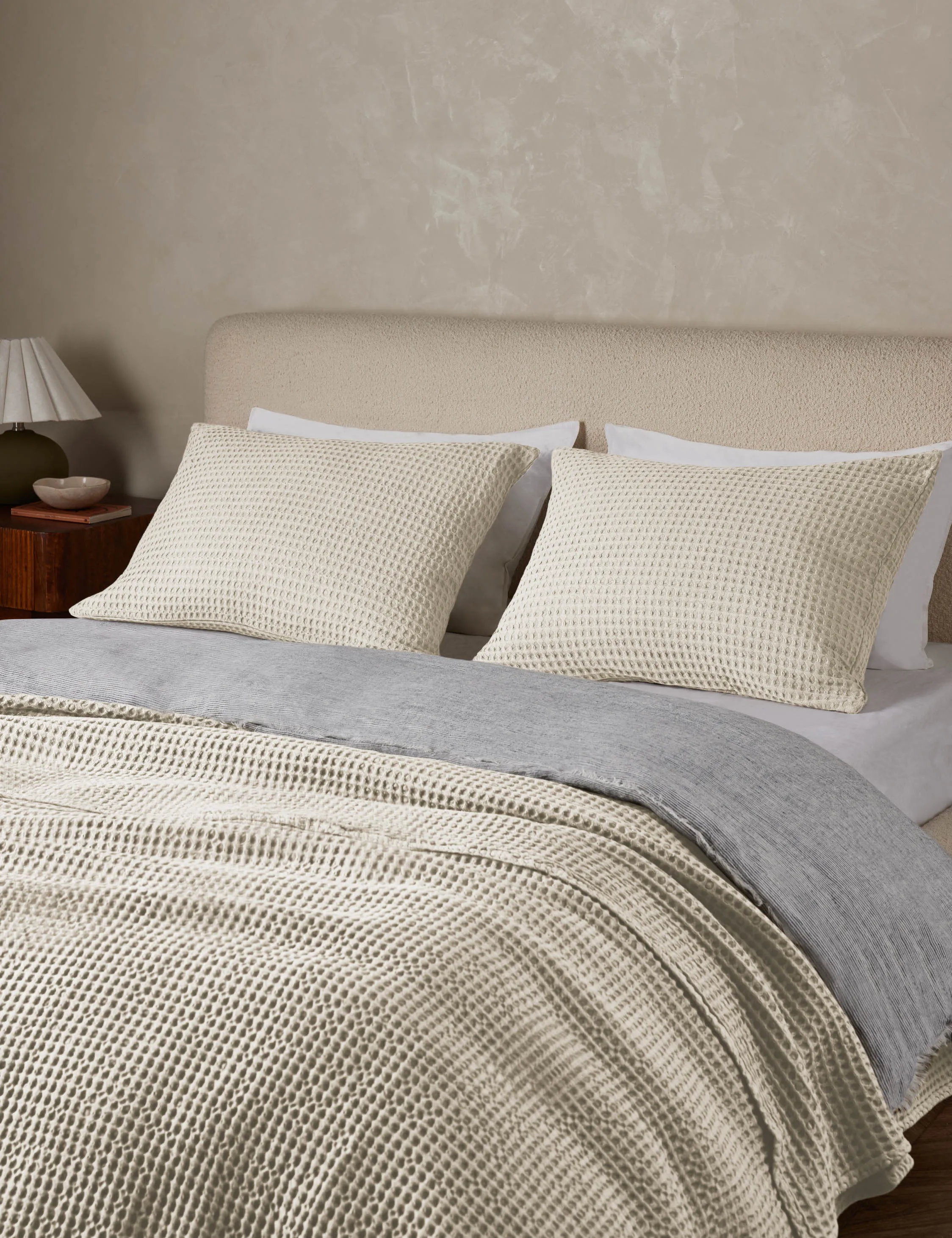 Zuma Cotton Waffle Weave Sham by Pom Pom at Home Lulu and Georgia