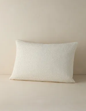 Zuma Cotton Waffle Weave Sham by Pom Pom at Home Lulu and Georgia